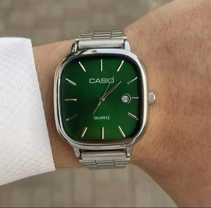 Casio Analog Silver - Green